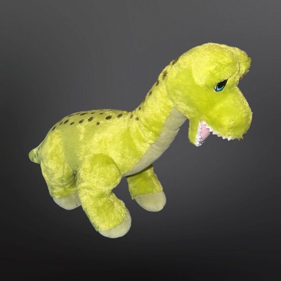 2019 Build a Bear Workshop Green Spotted Brachiosaurus BAB Dinosaur Plush Toy - Picture 2 of 9